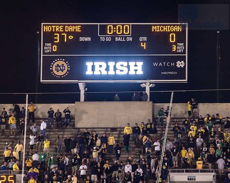 score of notre dame game